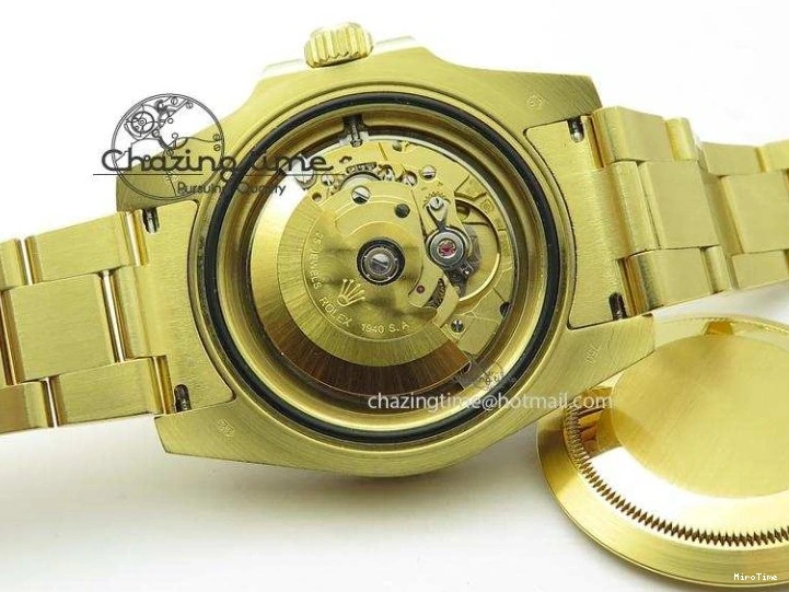 MiroTime 0116 RelaxedFit GMT-Master II 116718 LN Bp-Maker Best Edition YG Wrapped Bezel Black Dial On YG Bracelet ETA 3988